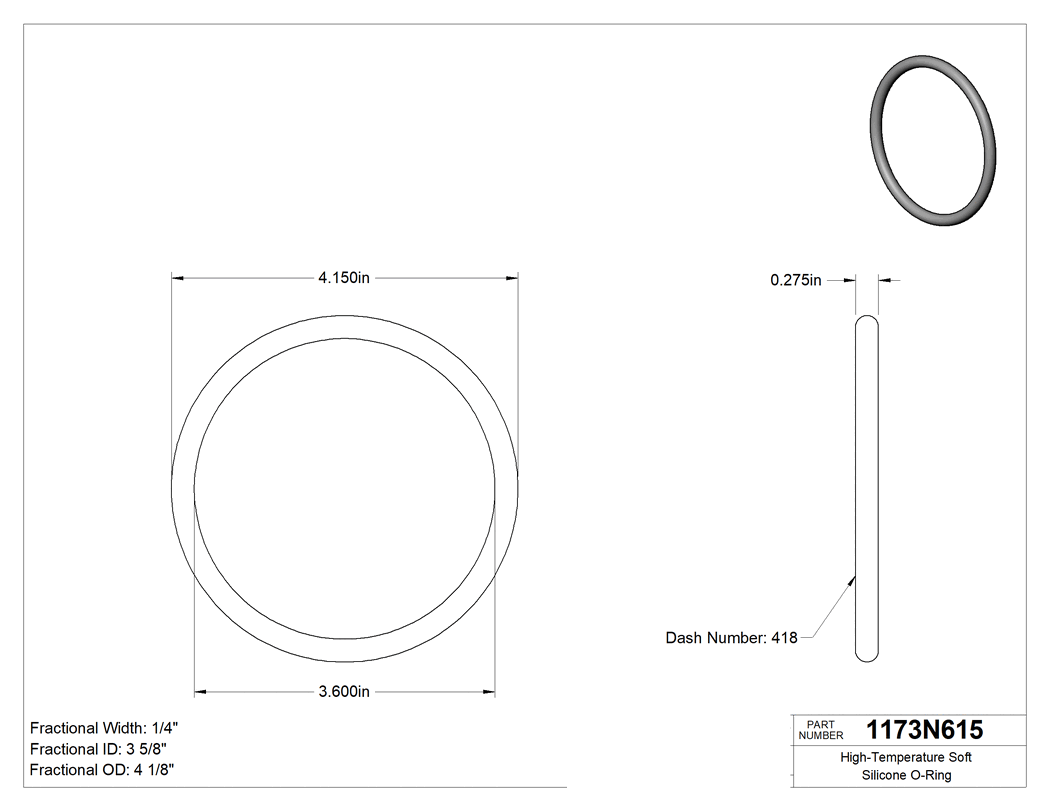 Technical drawing - 1173N615